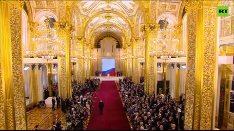Vladimir Putin has entered the Grand Kremlin Palace