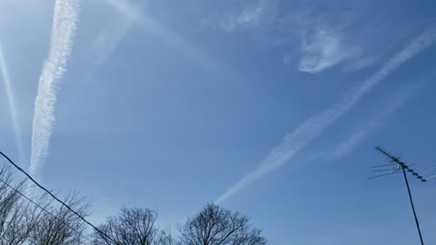 Pictou County, Nova Scotia, Chemtrails Sunday May 5th 2024 TWO
