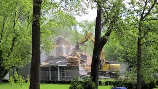 DNR Home Demolition Located on Flood Plain