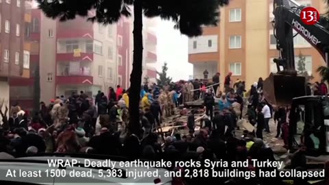 SOUNDS of LIFE in DEADLY earthquake-They raise HANDS, CALL for QUIET, listening for SOUNDS of LIFE