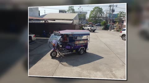 TUK TUK TAXI RIDE - Nong Bua Lamhu Bus Terminal / Minivan Station to the RUEAN CHOFA HOTEL ตุ๊ก ตุ๊ก