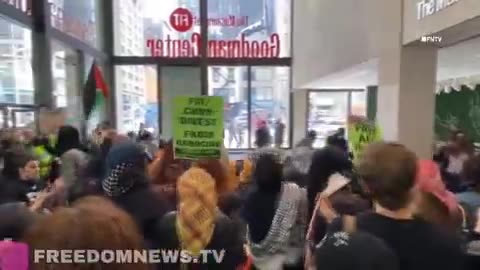 Pro-Palestinian protesters have stormed the Fashion Institute of Technology (FIT) in New York