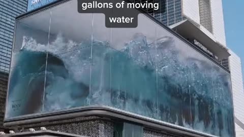 A billboard full of waves
