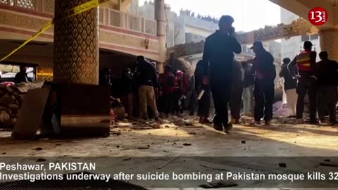 Investigations underway after suicide bombing at Pakistan mosque kills 32