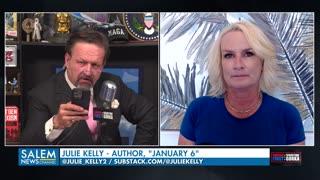 Creepy Porn Lawyer goes full MAGA. Julie Kelly with Sebastian Gorka on AMERICA First