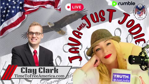 RESCHEDULING This Live for another time. Java with Just Jodie featuring CLAY CLARK! Join us for our monthly meet up! THE LAST REAWAKEN AMERICA TOUR IS ALMOST HERE! 💥 BOOM!