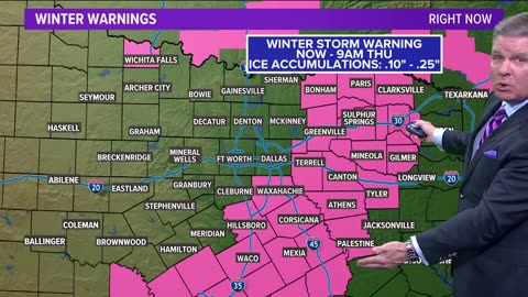 DFW Weather: How thick is the ice right now?