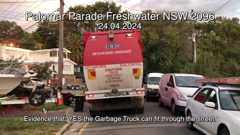 Video Evidence: Palomar Parade - The Garbage Truck can fit to drive through the street 24.04.2024