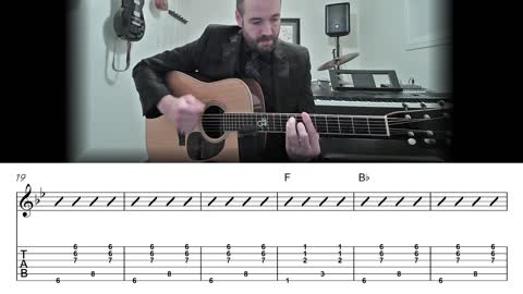 Wildwood Flower - Bluegrass Rhythm Guitar CHOP STYLE Lesson (Chord Chart + TAB)