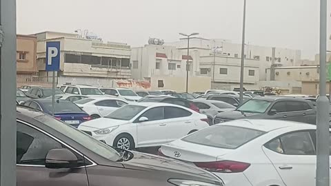 Heavy Rain today in saudi arabia all traffic ⛔🚦