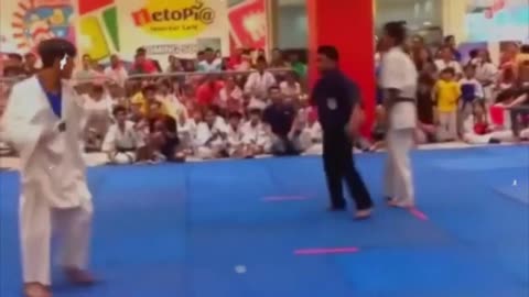 BRUTAL FIGHT KYOKUSHIN KARATE VS TAEKWONDO | REAL FIGHT MARTIAL ART