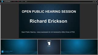Richard Erickson FDA Testimony