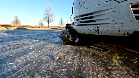Caught on Cam! Black Ice Out of Control Car wrecks & SOT