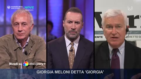 Marco Travaglio in tv:Lady Aspen NATO Giorgia Meloni truffa i propri elettori.Non ci si deve candidare a un ruolo che non si può ricoprire, il fatto che gli elettori lo sappiano, non cambia quello che è: una truffa.MERDALIA💩UN PAESE DI MERDA