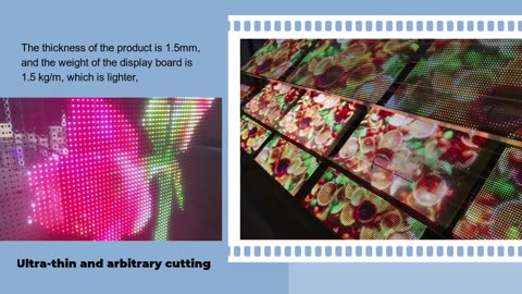 led transparent screen P4-P20 pixels DC05V 240*960mm Ultra thin indoor commercial display screen