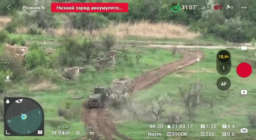 クラスノゴロフカ ロシア軍装甲車両隊による襲撃