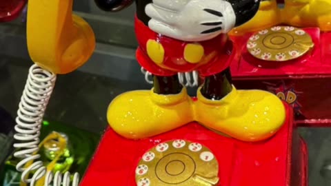 Walt Disney World Pop Century Resort Classic Mickey Mouse Telephone Figurine Ornament #shorts