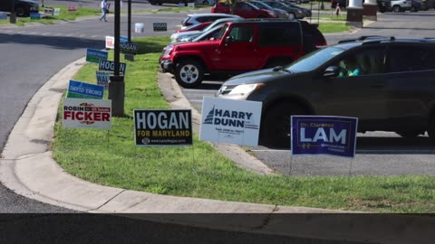 Images from Day 1 and Day 2 early voting locations in Carroll County (Eldersburg and Westminster)