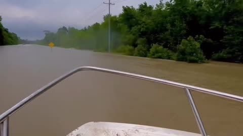 WATCH: People are now boating down highways