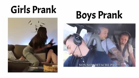 Girls prank VS boys Prank
