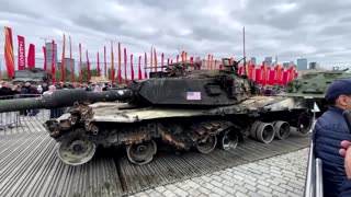 Russia exhibits Western 'trophy' tanks captured in Ukraine