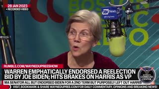 Warren Backs Biden For 2nd Term; Quiet On Harris