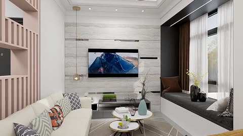 3D Design modern livingroom (coohom)