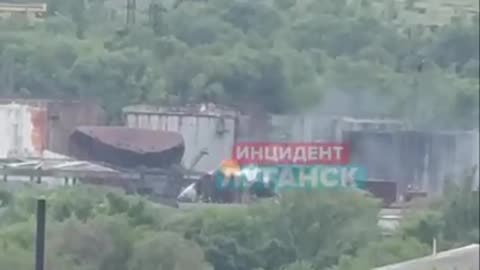 BTW the Ruzzian oil base in Luhansk is still smoking…
