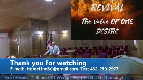 REVIVAL -- The Value Of ONE DESIRE! (Part 2)