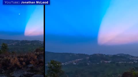 OVNI au-dessus de la ville en Colombie ! Soudain, deux soleils sont apparus dans la nuit