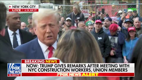 Trump Responds To All The Support He's Received From NYC Construction Workers
