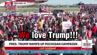 Crowd Breaks Into 'We Love Trump' Chant When He Calls 'Bullsh*t' On Biden's Lawfare
