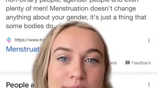 Google says that not only females can menstruate