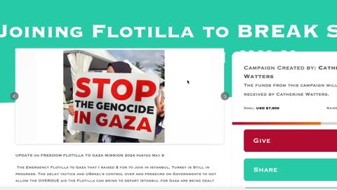 UPDATED Fundraiser for FLOTILLA TO GAZA 2024- How It Got To This Point