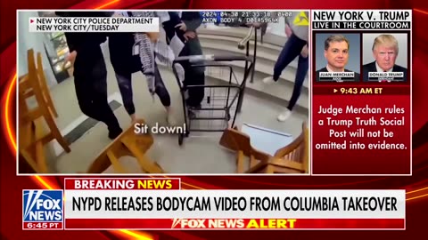 Bodycam footage shows the chaos inside Columbia University occupied by far-left rioters