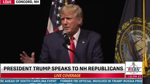 Trump in NH - The Border