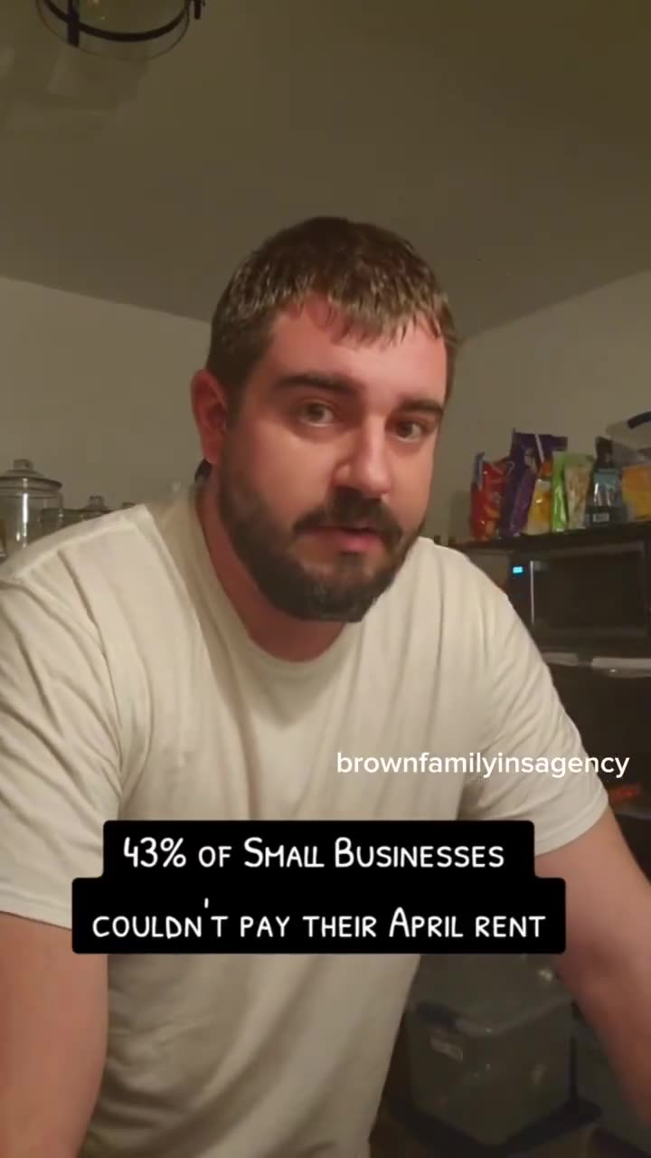 43% of all small business owners in this country either could not pay their rent