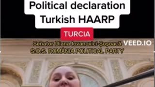 HUGE: Romanian Senator Diane Lovanovici speaking on the uses of HAARP TECHNOLOGY IN TURKEY.