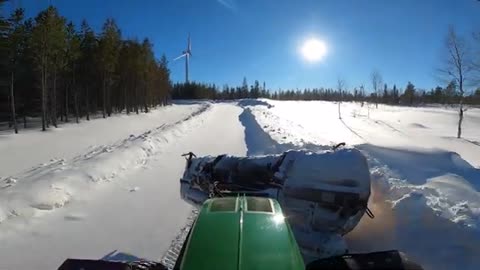 Snowplowing Serenity: ASMR Relaxation in a Swedish Wind Farm