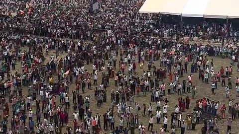 Massive crowds at PM Modi's rally in Berhampur, Odisha
