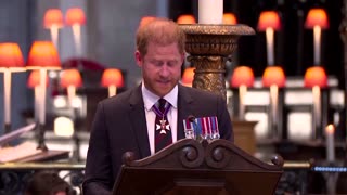 Prince Harry attends Invictus Games service in London