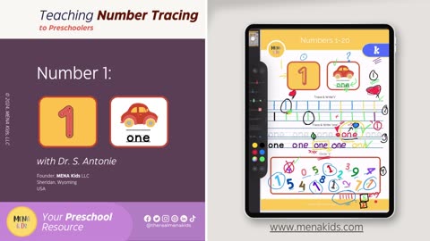 Teaching Number Tracing & Writing to Preschoolers