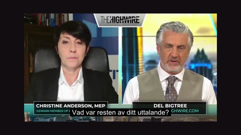 Christine Anderson, ledamot EU-parlamentet, censurerades utan förvarning av EU-parlamentet MÅSTE SES