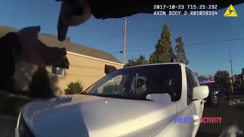 Bodycam Footage of Officer Shooting Armed Suspect in Lodi, California