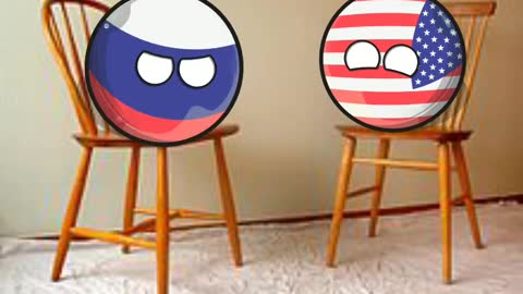 Russia and USA Conversation #countryballs #usa #russia