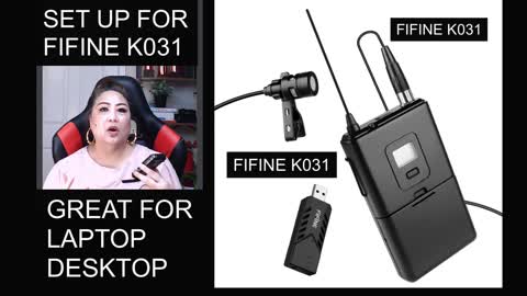FiFine K031 USB Wireless Microphone System from Amazon! Amazing (How To Set Up )