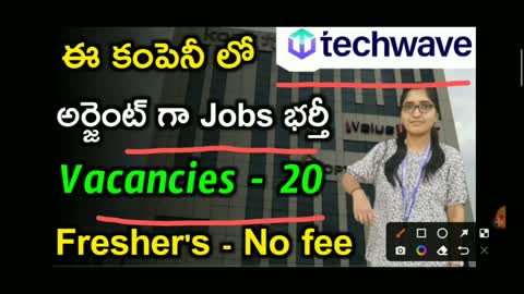 Techwave Is Hiring Freshers @Hyderabad | Jobs In Hyderabad | Latest Jobs In Telugu
