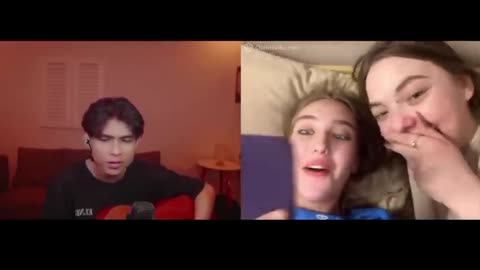 the reaction of foreign girls to Indonesian boys singing in their language