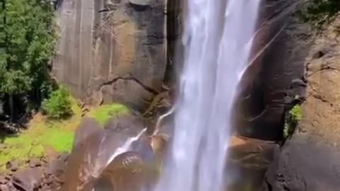 Magnificent waterfall in Yosemite National Park, USA #naturalbeauty