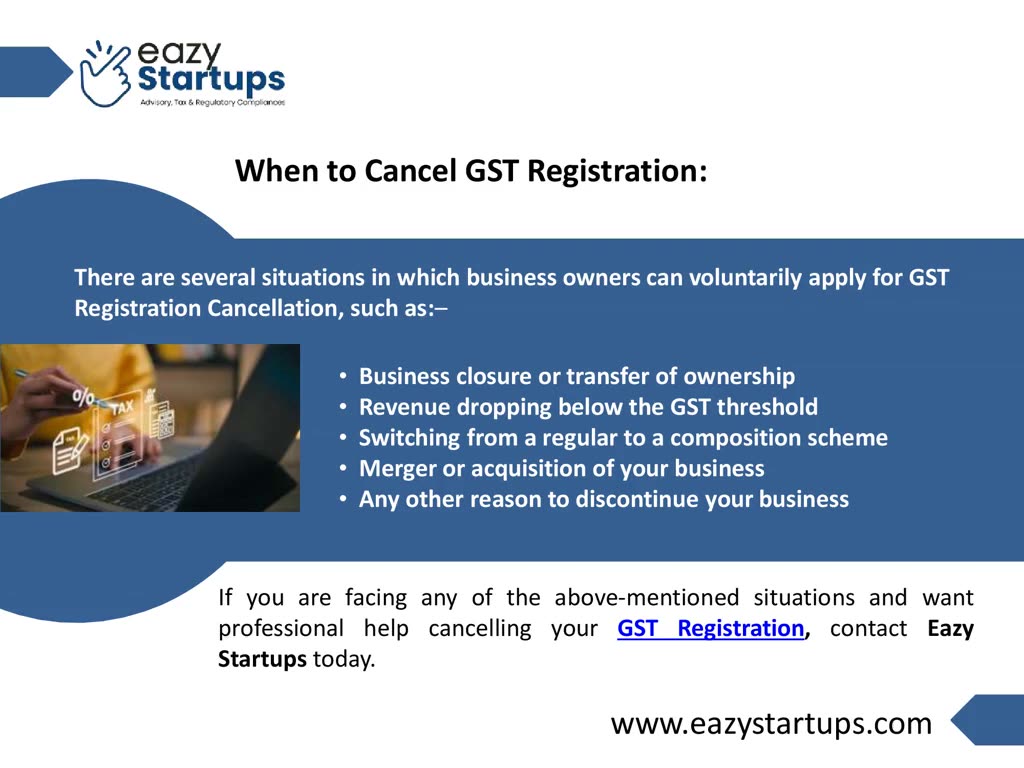 A Complete Guide To GST Registration Cancellation